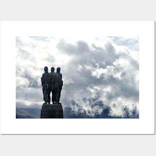 Looking towards the mountains - Commando Memorial, Spean Bridge Posters and Art